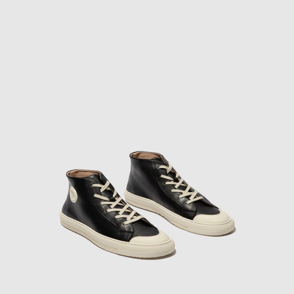 Black Fly London Hi-Top Women's Trainers | USA54IJZW