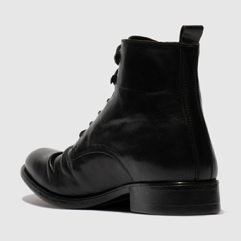 Black Fly London Lace Up Men's Boots | USA95RBMX