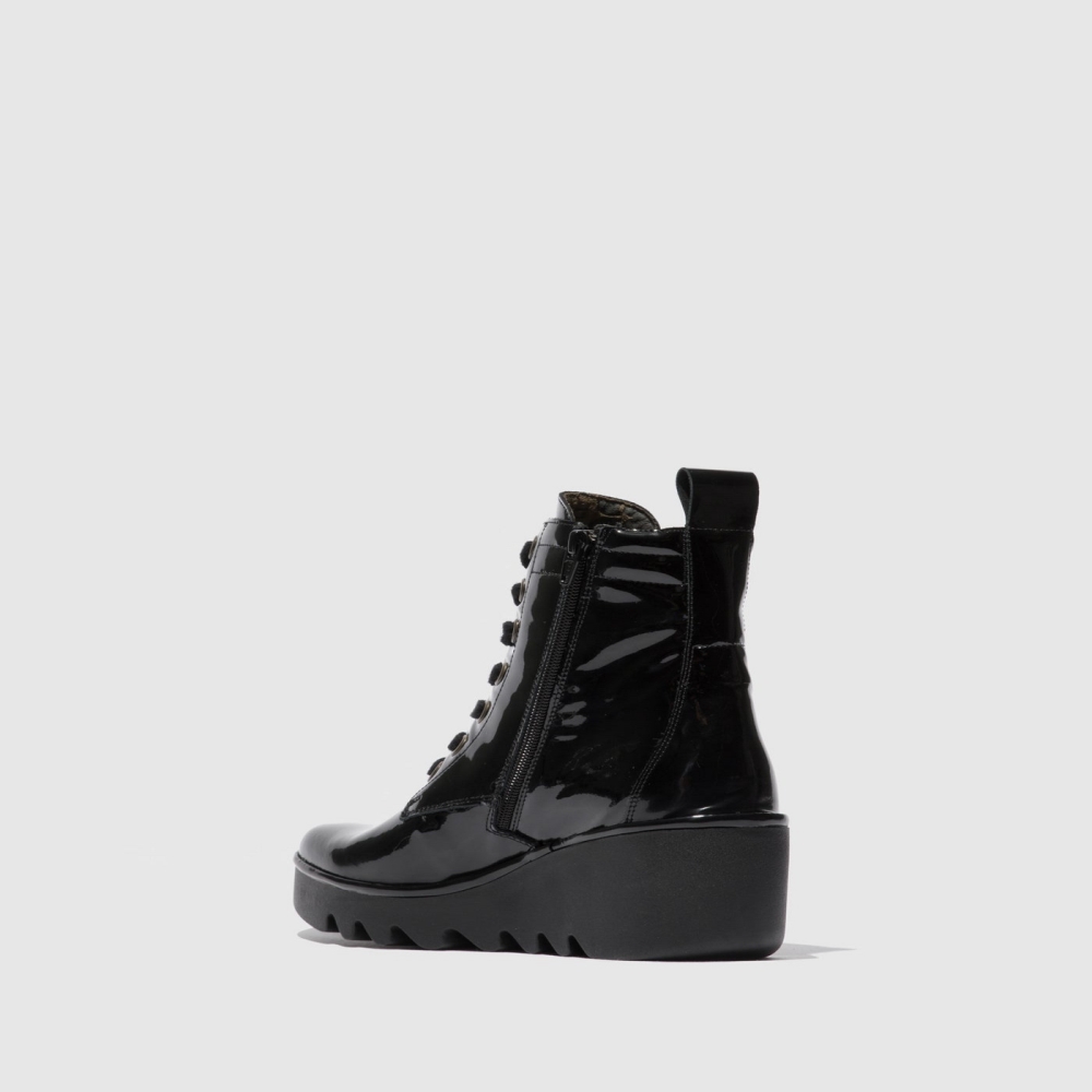 Black Fly London Lace-up Women's Ankle Boots | USA24MIHP