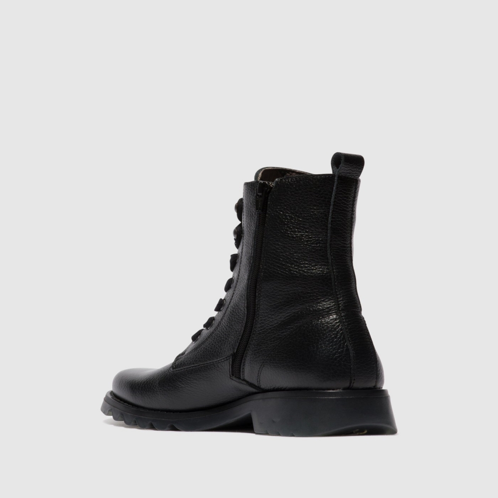 Black Fly London Lace-up Women's Ankle Boots | USA61ZXUY