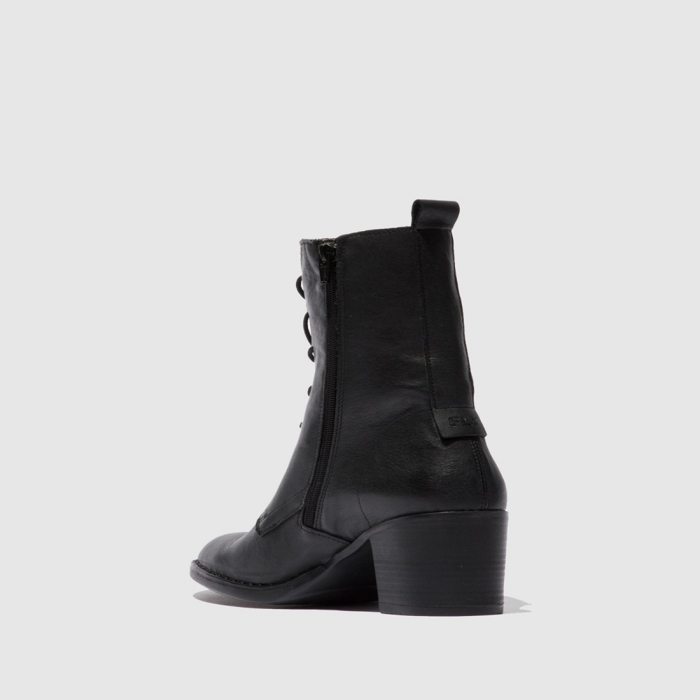 Black Fly London Lace-up Women's Ankle Boots | USA75WMAG