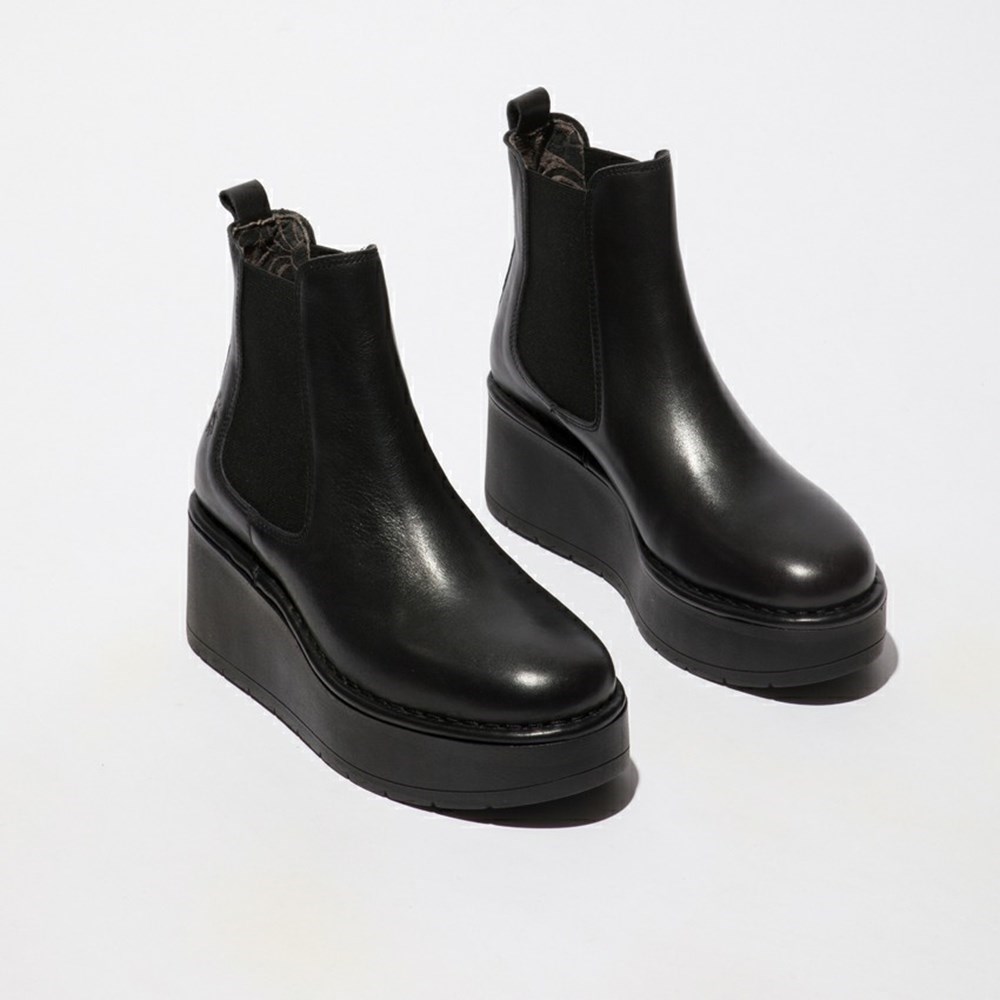 Black Fly London Pull On Women's Ankle Boots | USA51JNGK