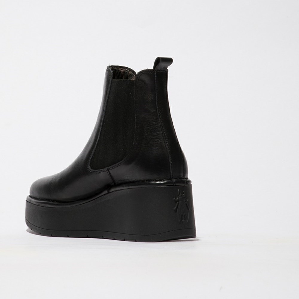 Black Fly London Pull On Women's Ankle Boots | USA51JNGK