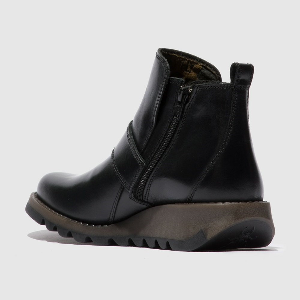 Black Fly London Pull On Women's Ankle Boots | USA69GXWN