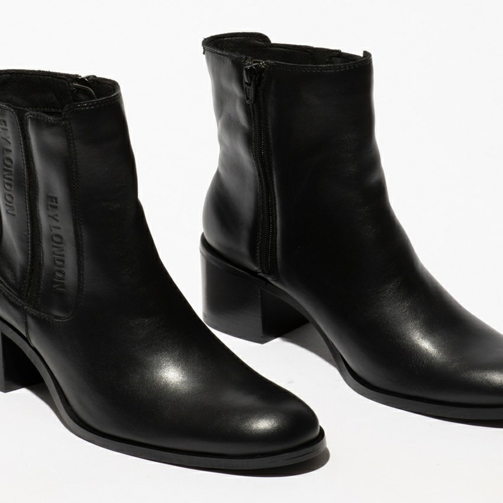 Black Fly London Pull On Women's Ankle Boots | USA98RSAZ