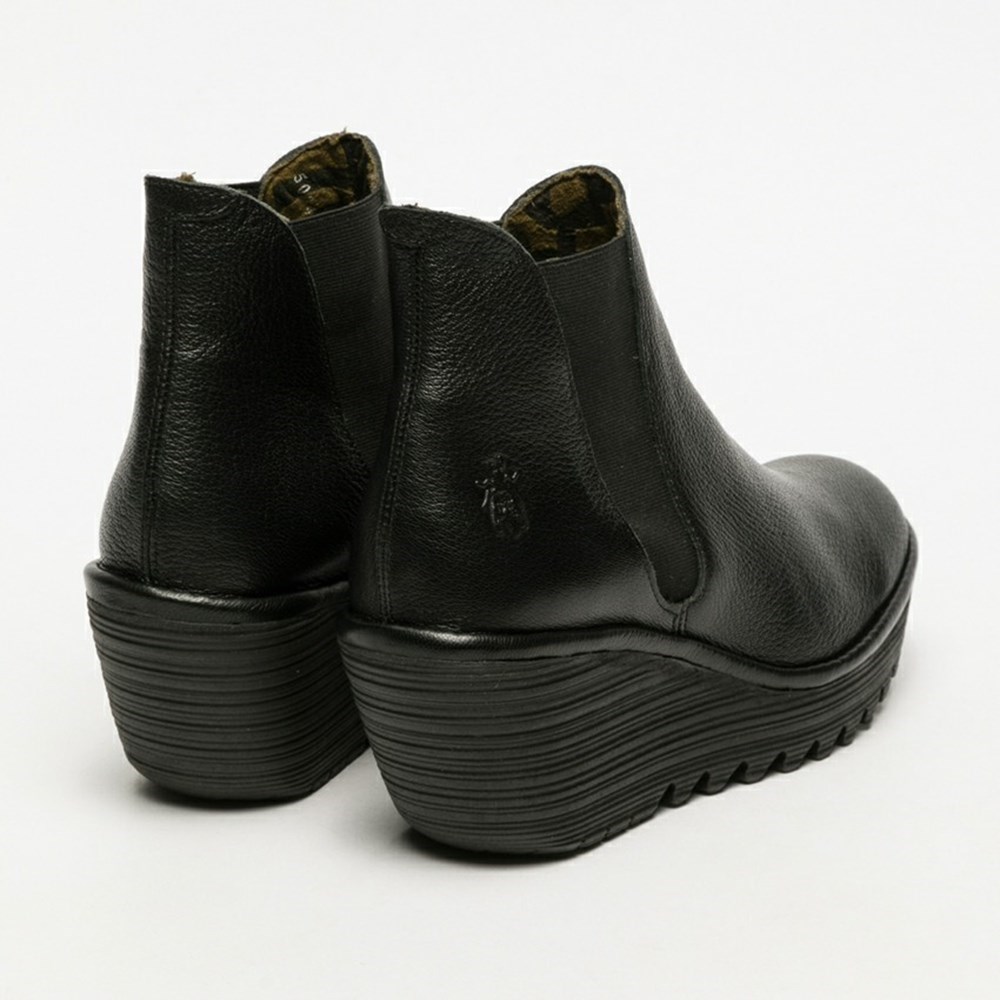 Black Fly London Pull On Yoss Women's Wedge | USA80QVMG