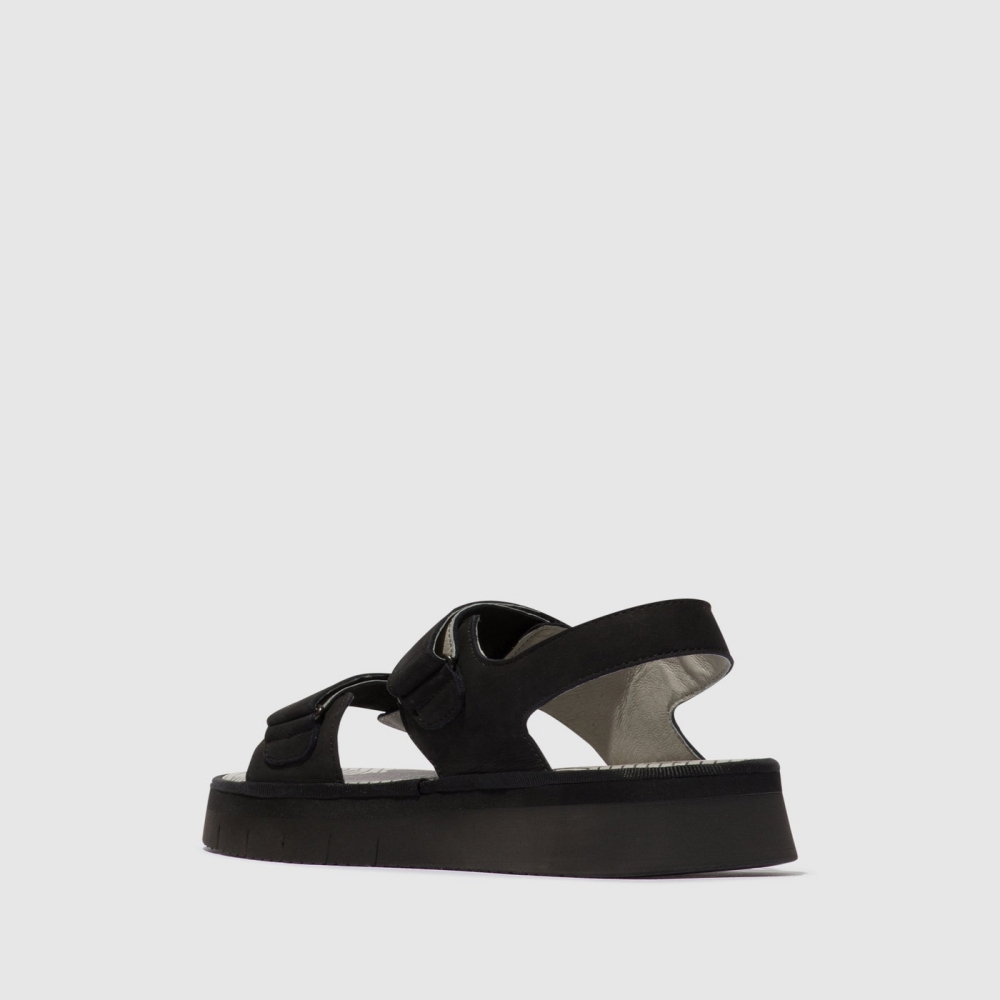 Black Fly London Sling-Back Women's Sandals | USA04ARDE