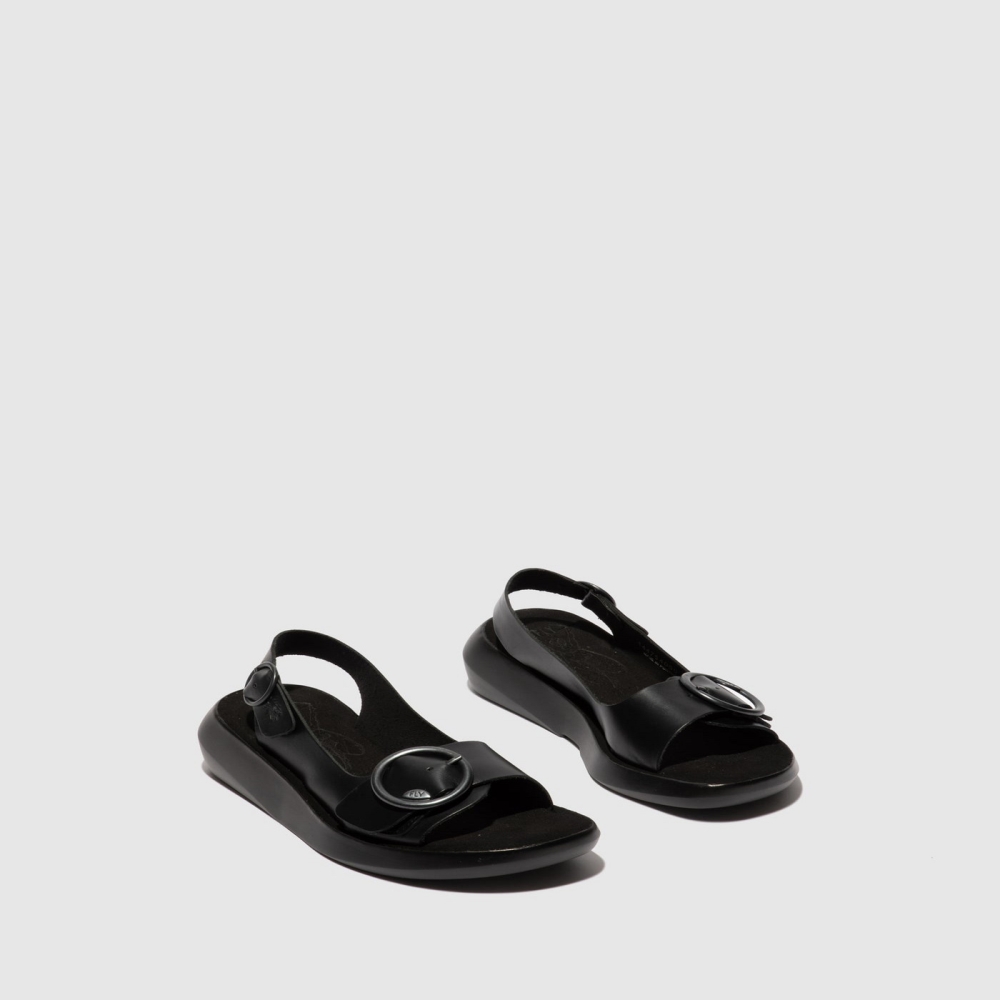 Black Fly London Sling-Back Women's Sandals | USA90USTJ