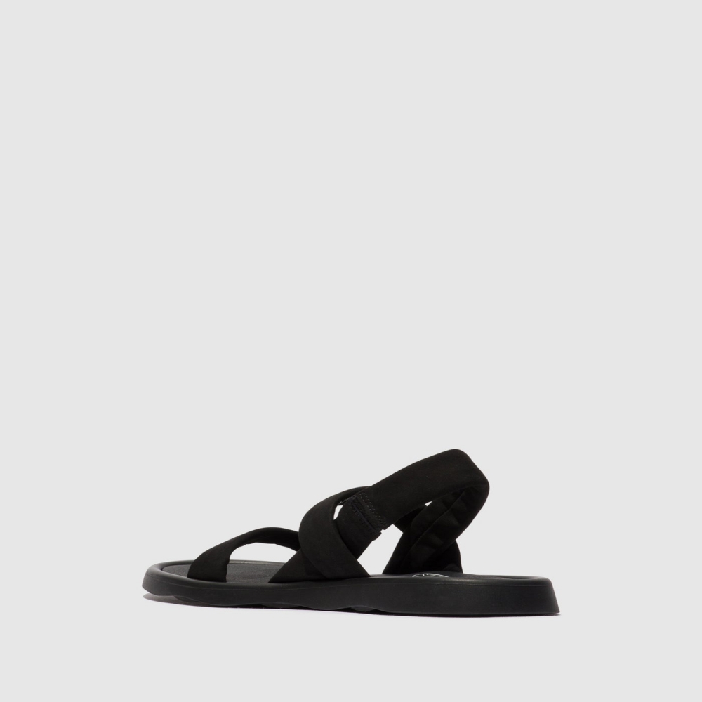 Black Fly London Sling-Back Women's Sandals | USA98OGPQ