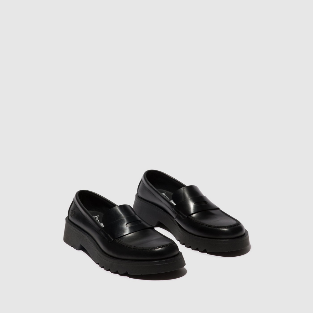 Black Fly London Slip-on Women's Loafers | USA26AMDI