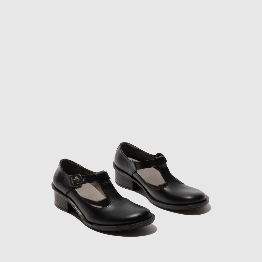 Black Fly London Slip-on Women's Mary Jane Shoes | USA12AHSJ