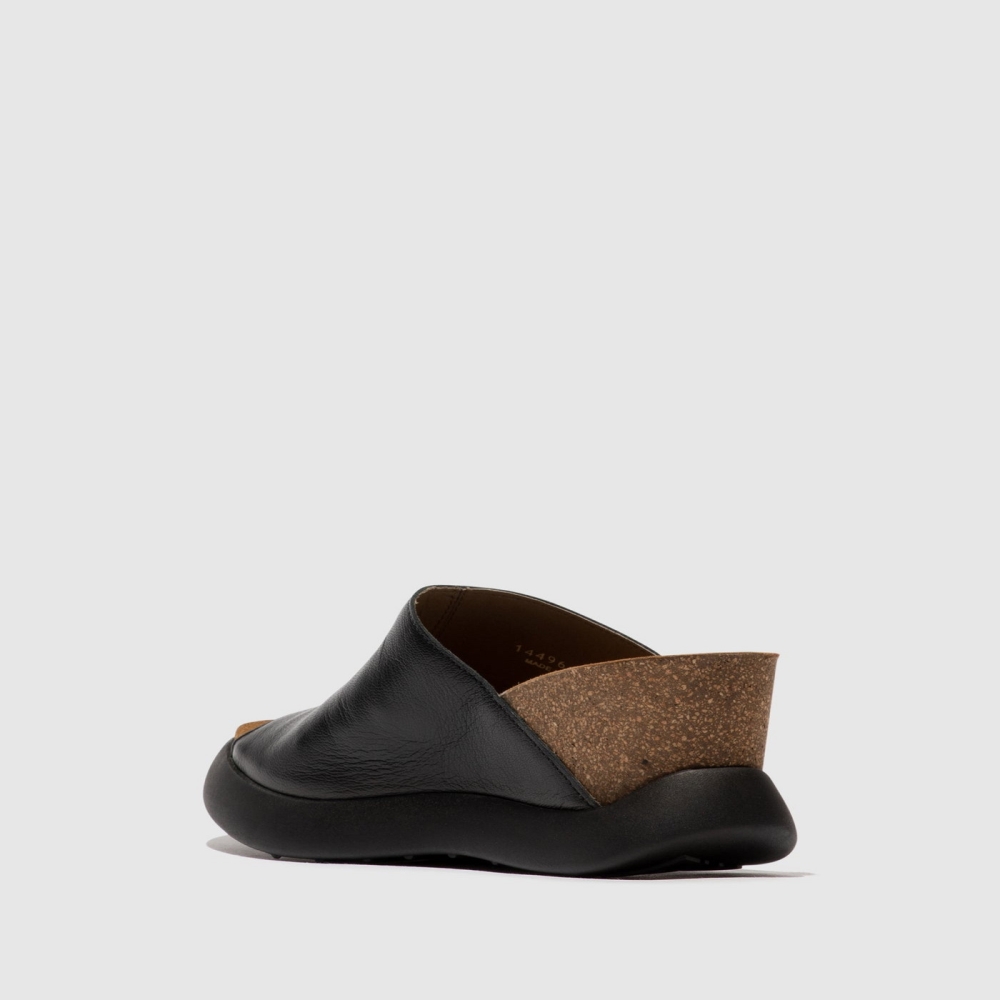 Black Fly London Slip-on Women's Mules | USA52CUAI