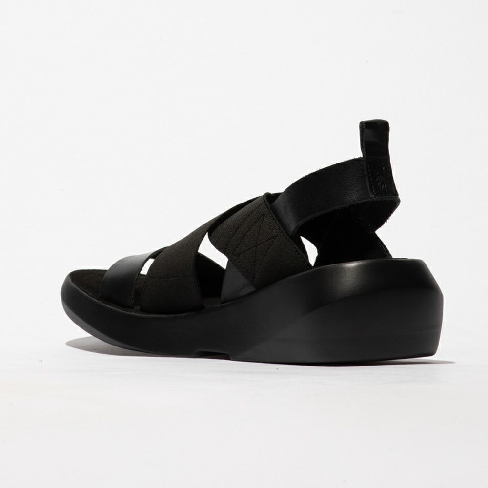 Black Fly London Slip-on Women's Sandals | USA48TNQK