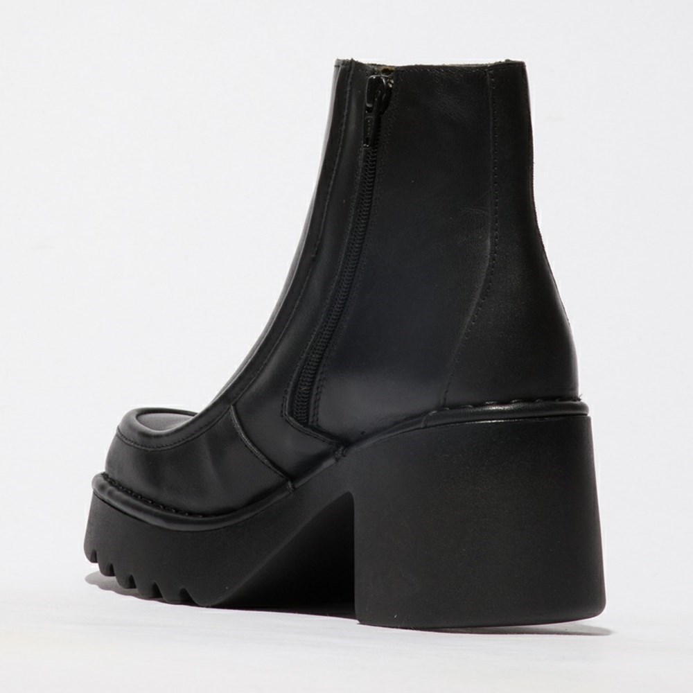 Black Fly London Upper Leather Women's Ankle Boots | USA96WNGU