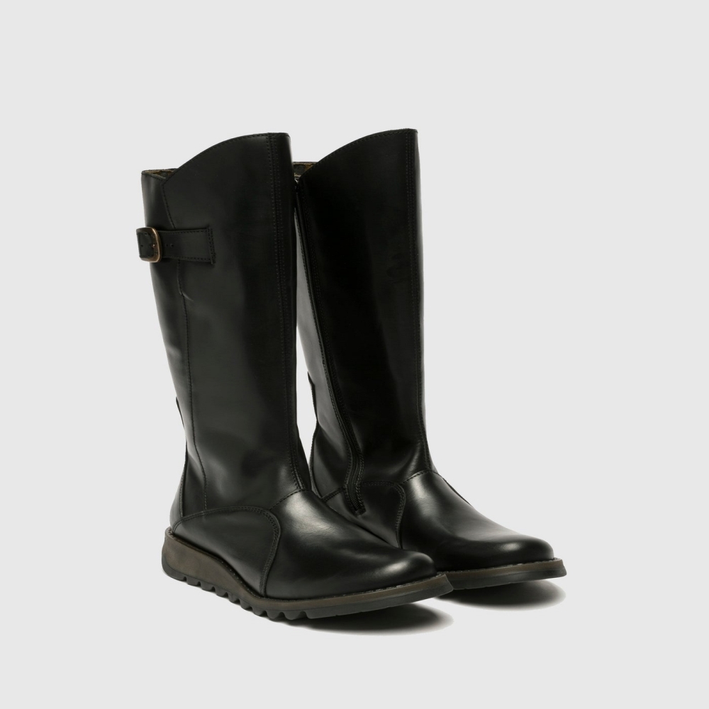 Black Fly London Zip Up MES 2 Women's Boots | USA13FUKO