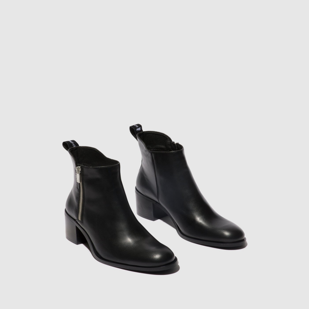 Black Fly London Zip Up Women's Ankle Boots | USA06MNFI