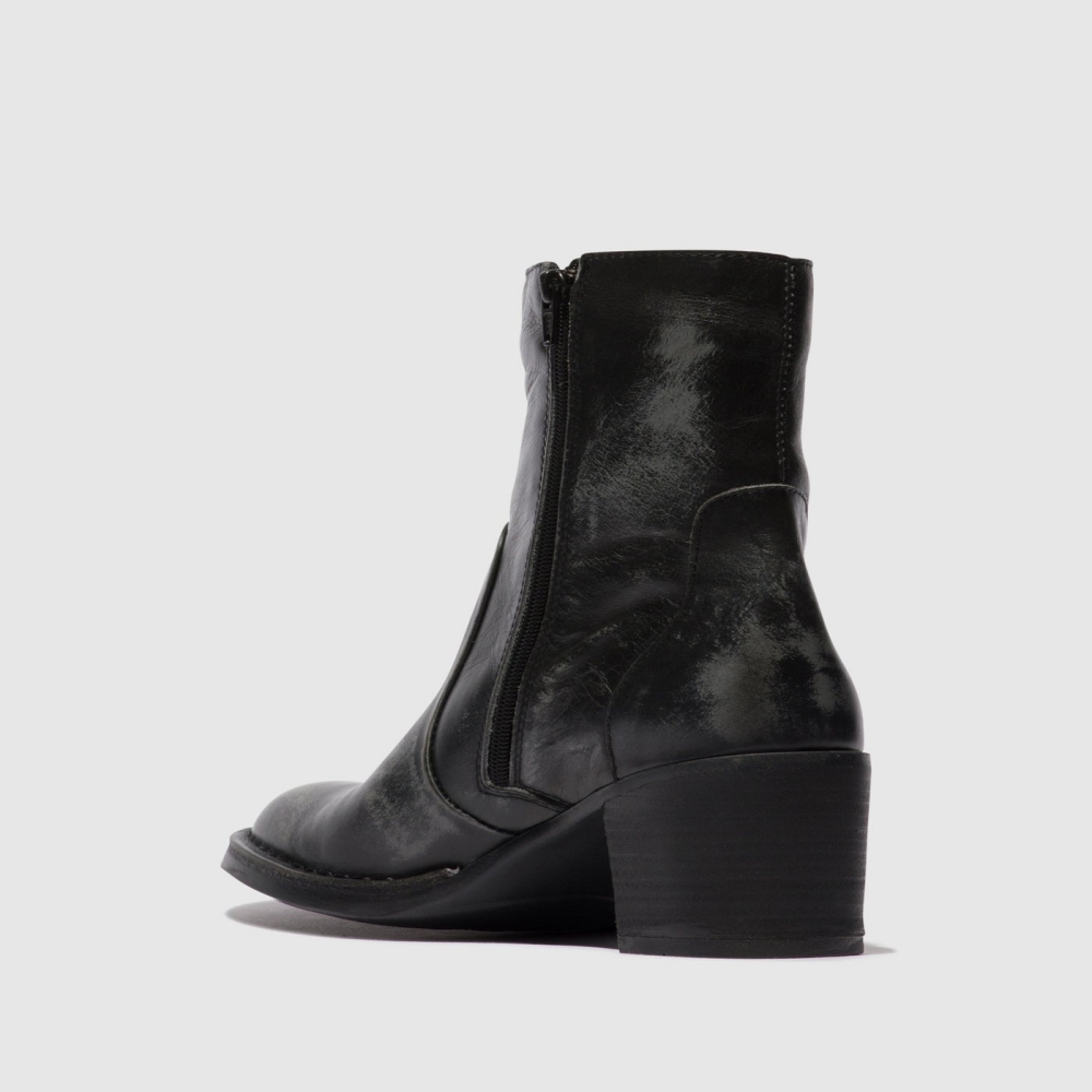 Black Fly London Zip Up Women's Ankle Boots | USA07BSWL