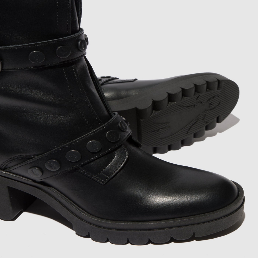 Black Fly London Zip Up Women's Ankle Boots | USA40ICKO