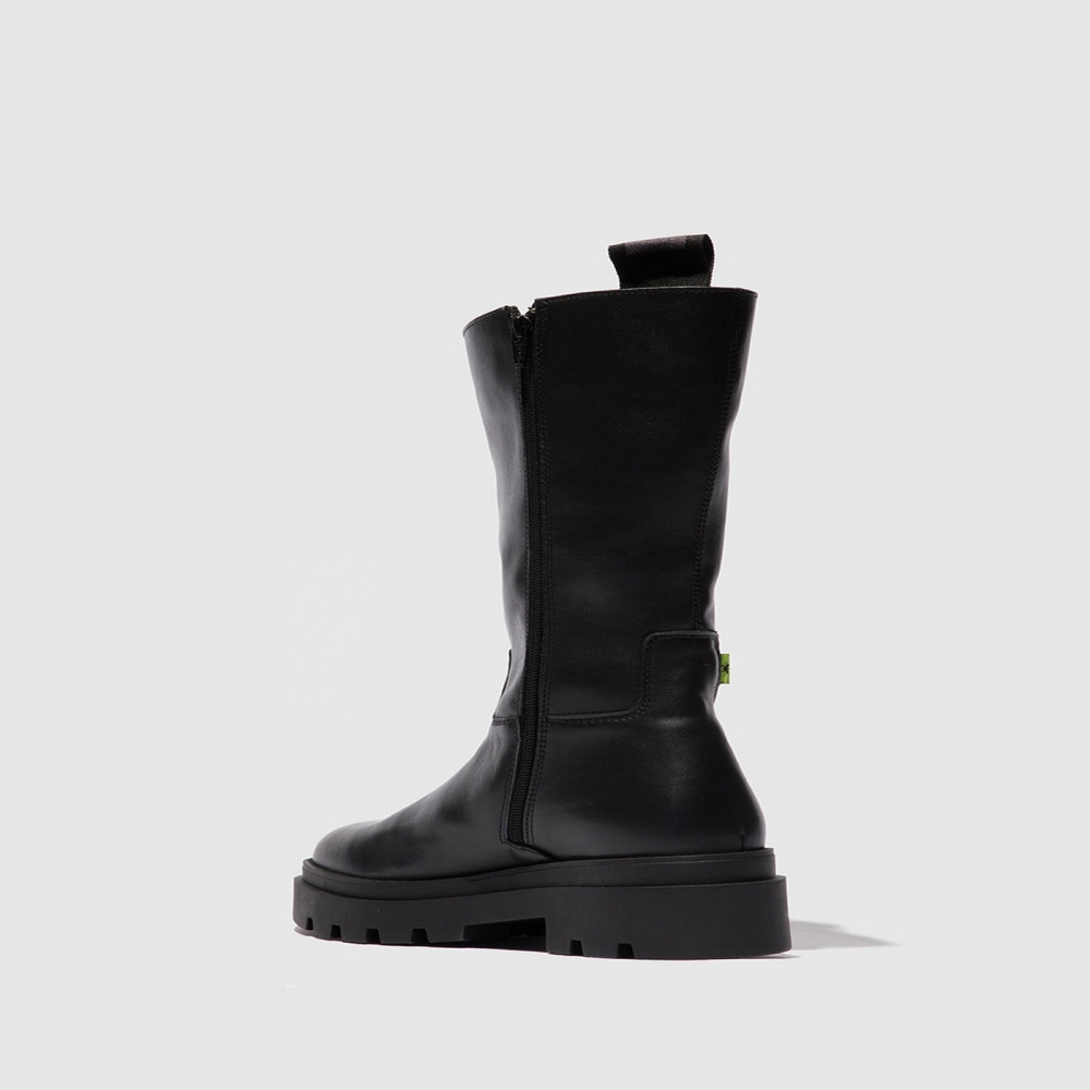 Black Fly London Zip Up Women's Boots | USA69HPTY