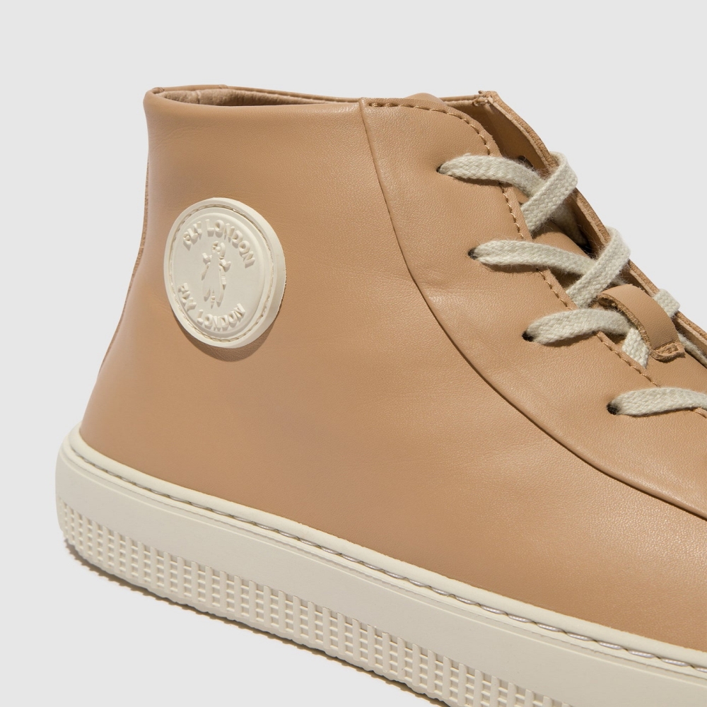 Brown Fly London Hi-Top Women's Trainers | USA94JGAO