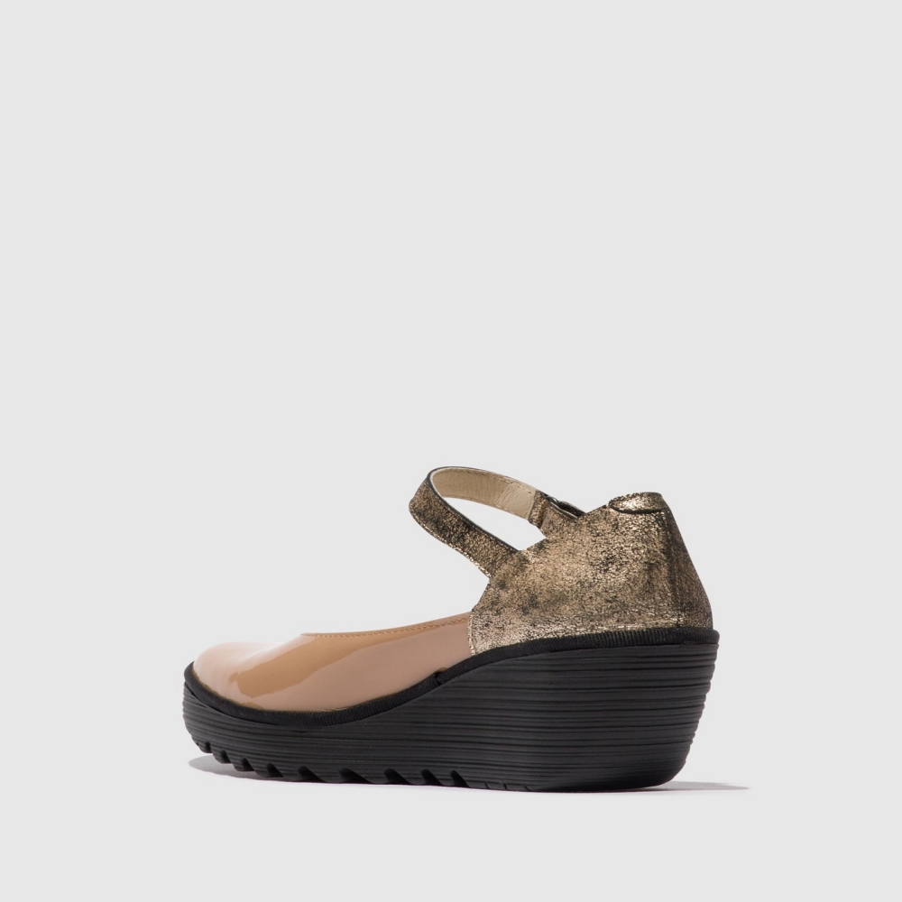 Brown Fly London Women's Mary Jane Shoes | USA54MLXG