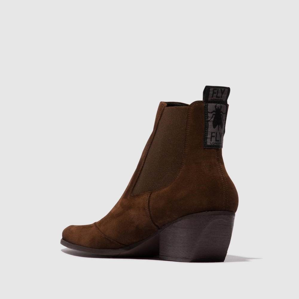 Chocolate Fly London Chelsea Women's Ankle Boots | USA67KSMR