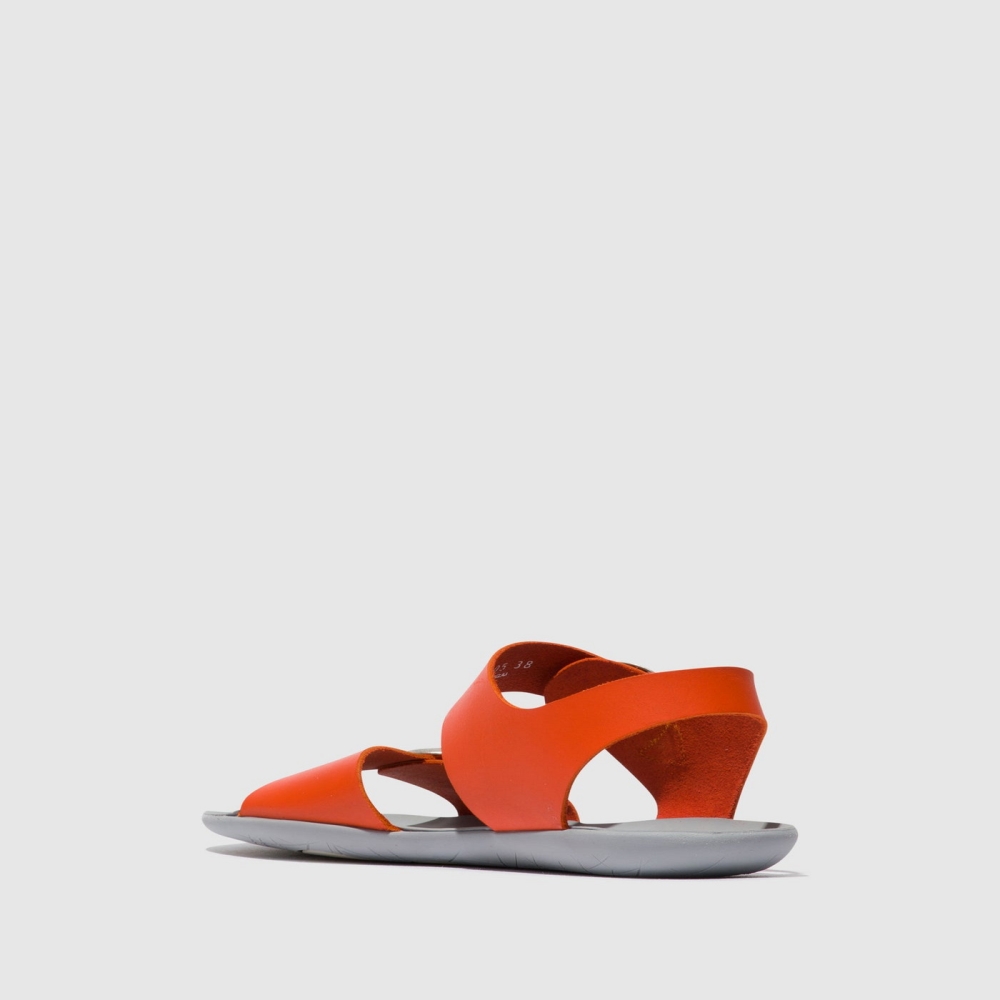 Coral Fly London Buckle Women's Sandals | USA08ZHEV