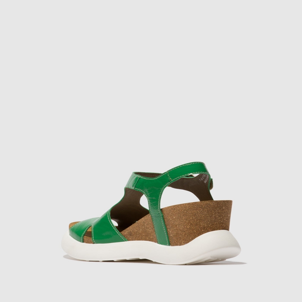 Green Fly London Buckle Women's Sandals | USA81KSRI