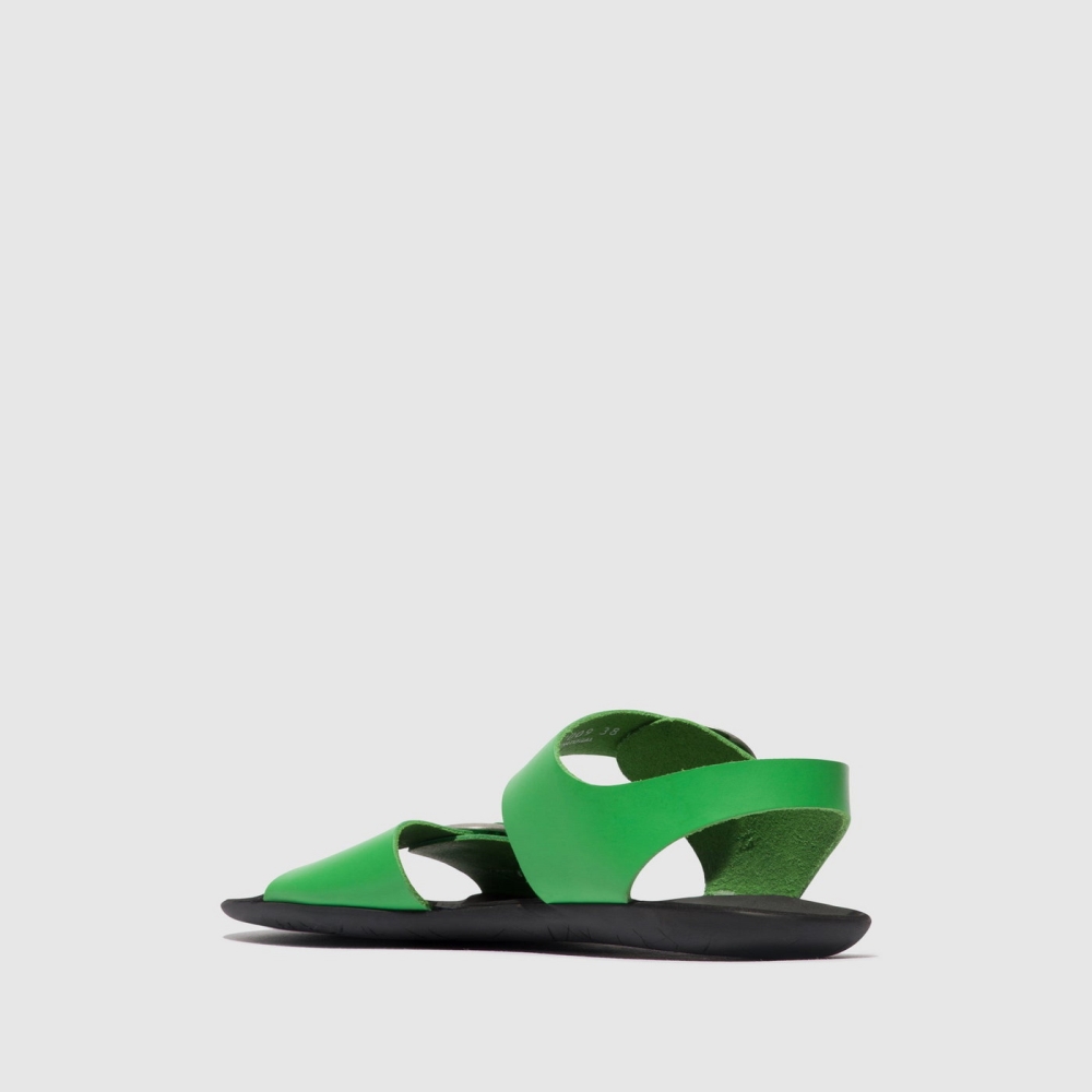 Green Fly London Buckle Women's Sandals | USA98BPDJ