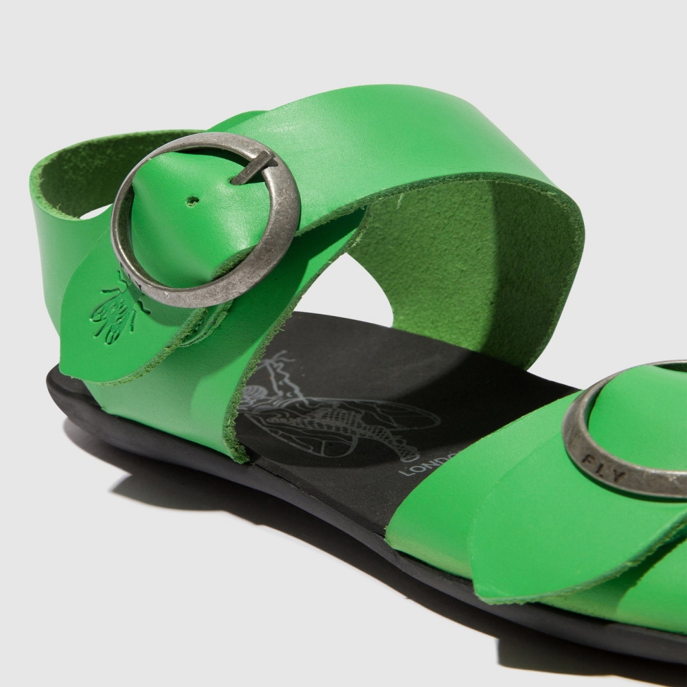 Green Fly London Buckle Women's Sandals | USA98BPDJ