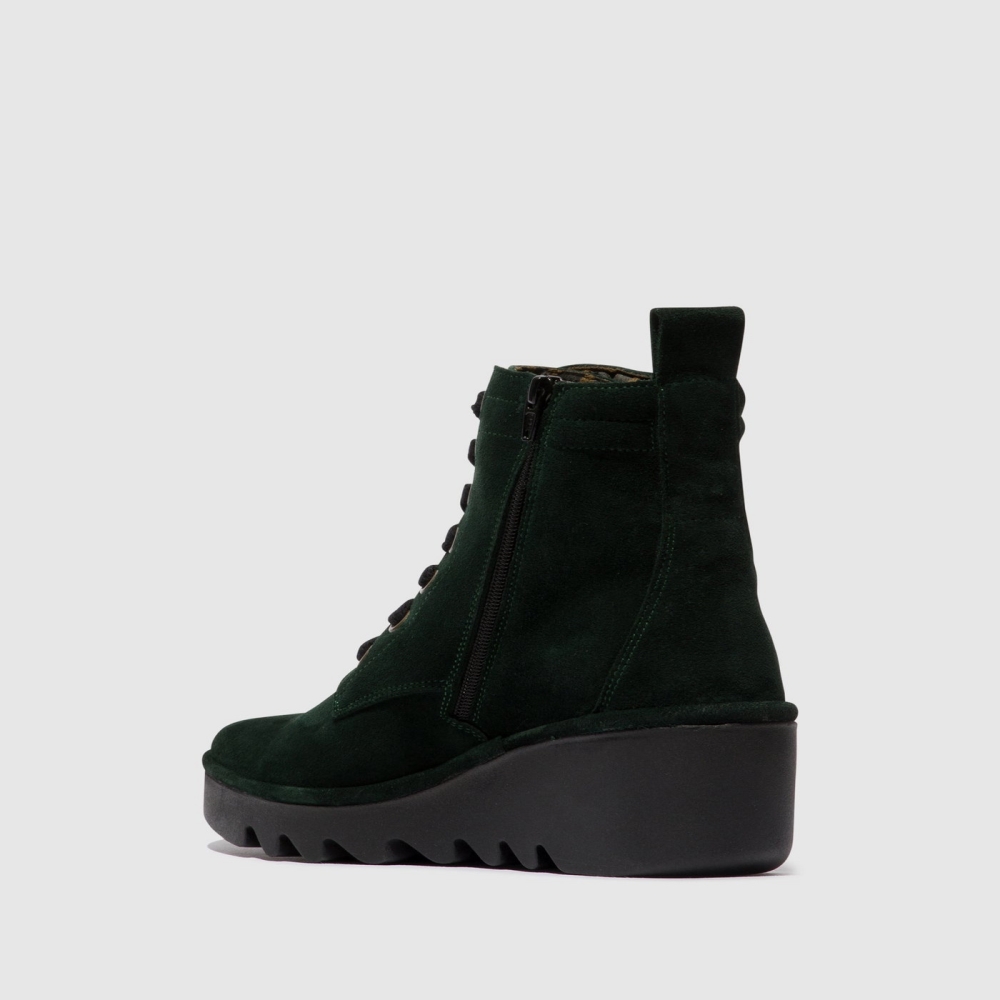 Green Fly London Lace-up Women's Ankle Boots | USA02TXYR