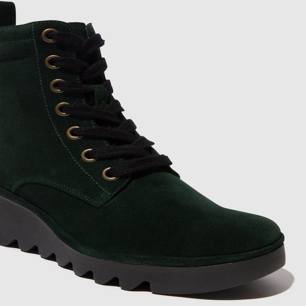 Green Fly London Lace-up Women's Ankle Boots | USA02TXYR