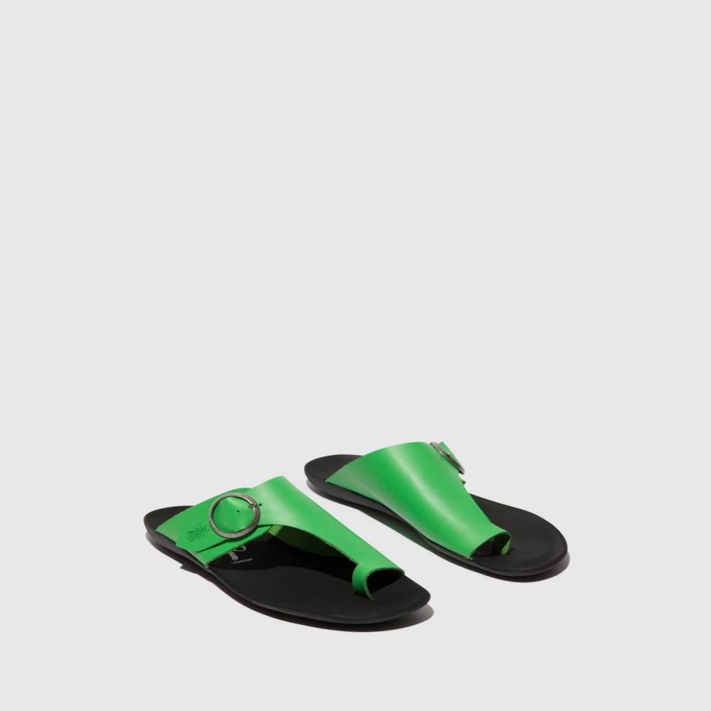 Green Fly London Open Toe Women's Mules | USA91PYTZ