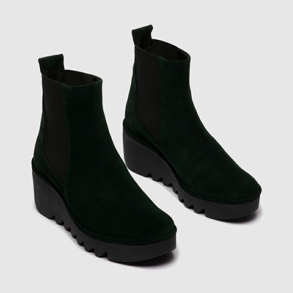 Green Fly London Pull On Women's Ankle Boots | USA32ETHW