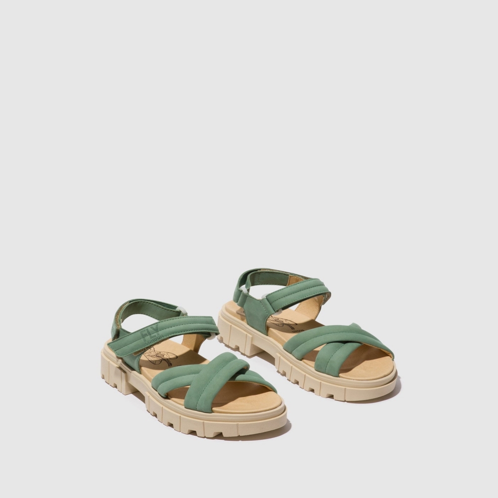 Green Fly London Sling-Back Women's Sandals | USA45EBTF