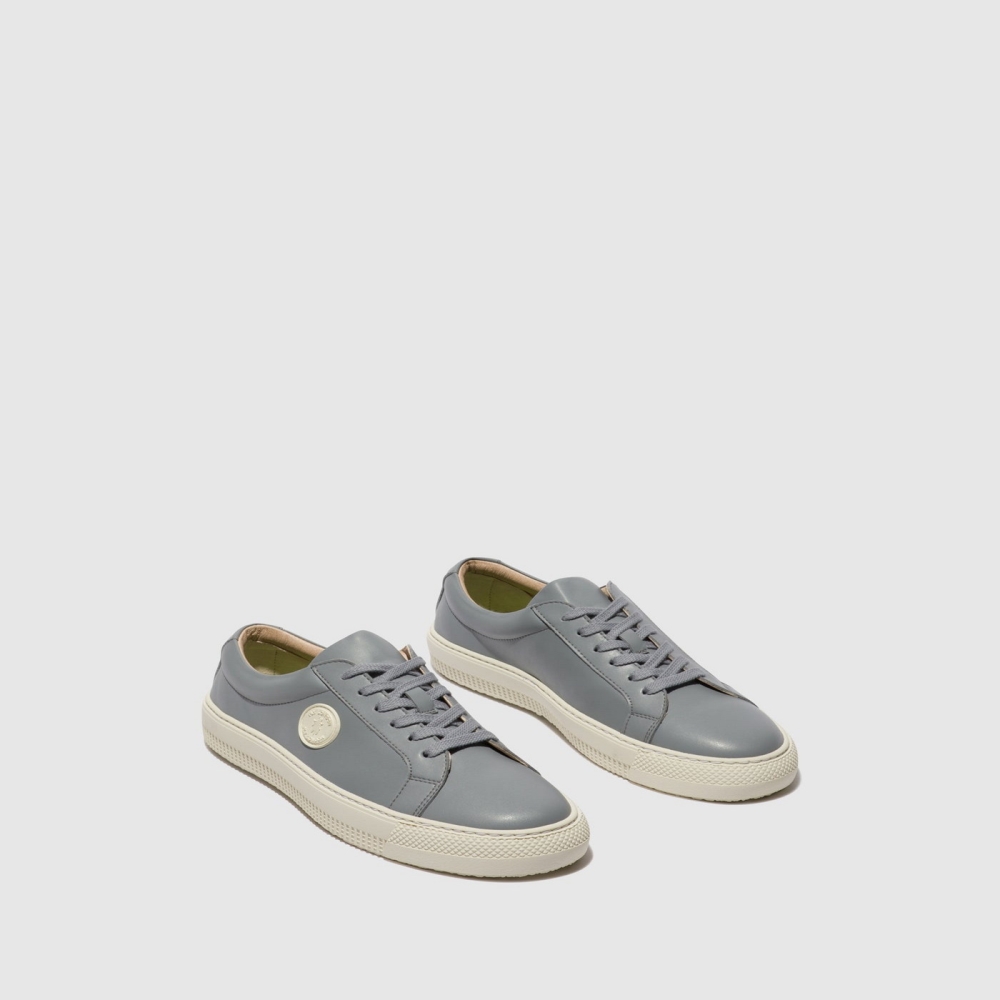 Grey Fly London Lace-up Men's Trainers | USA74OLBS