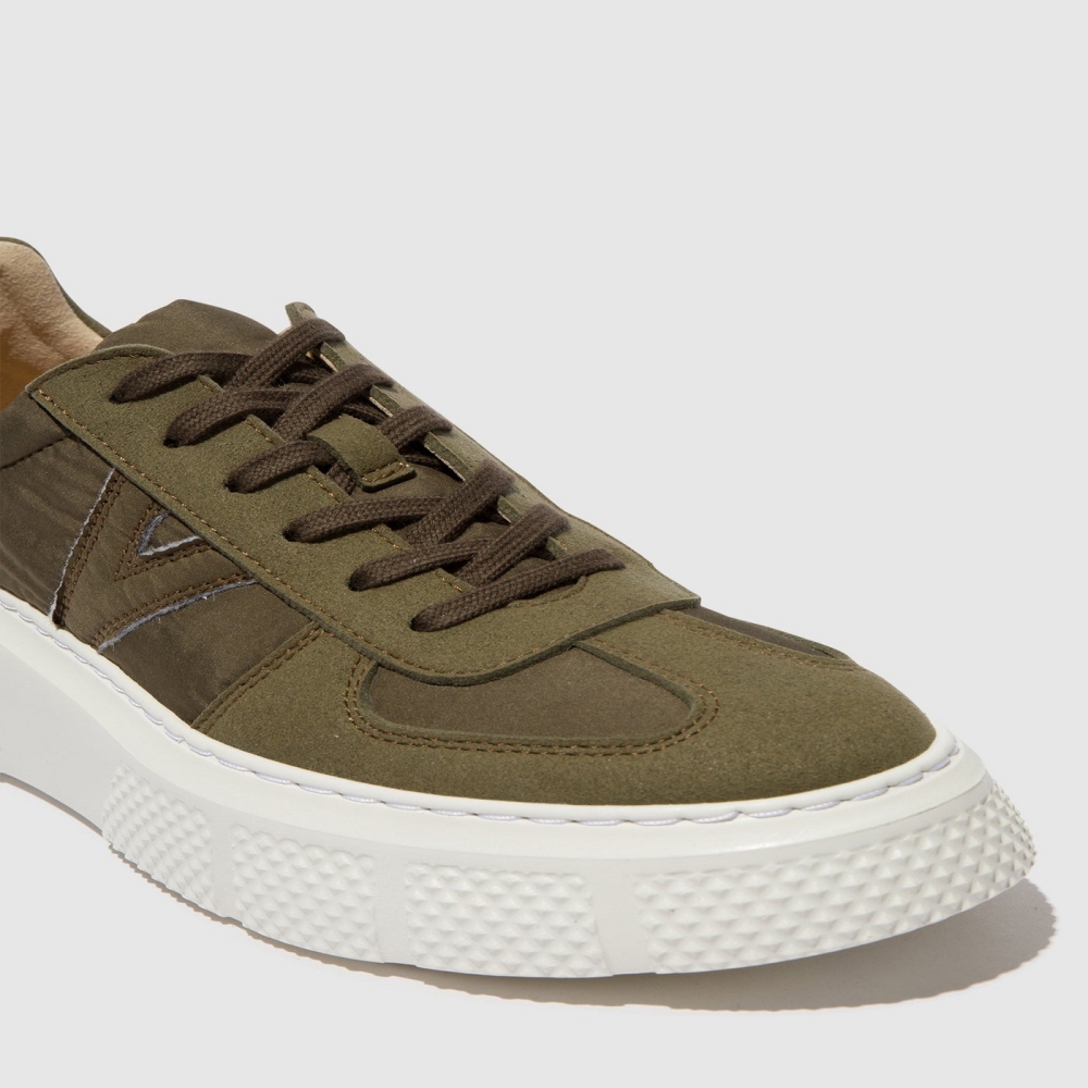 Khaki Fly London Lace-up Men's Trainers | USA03GOES