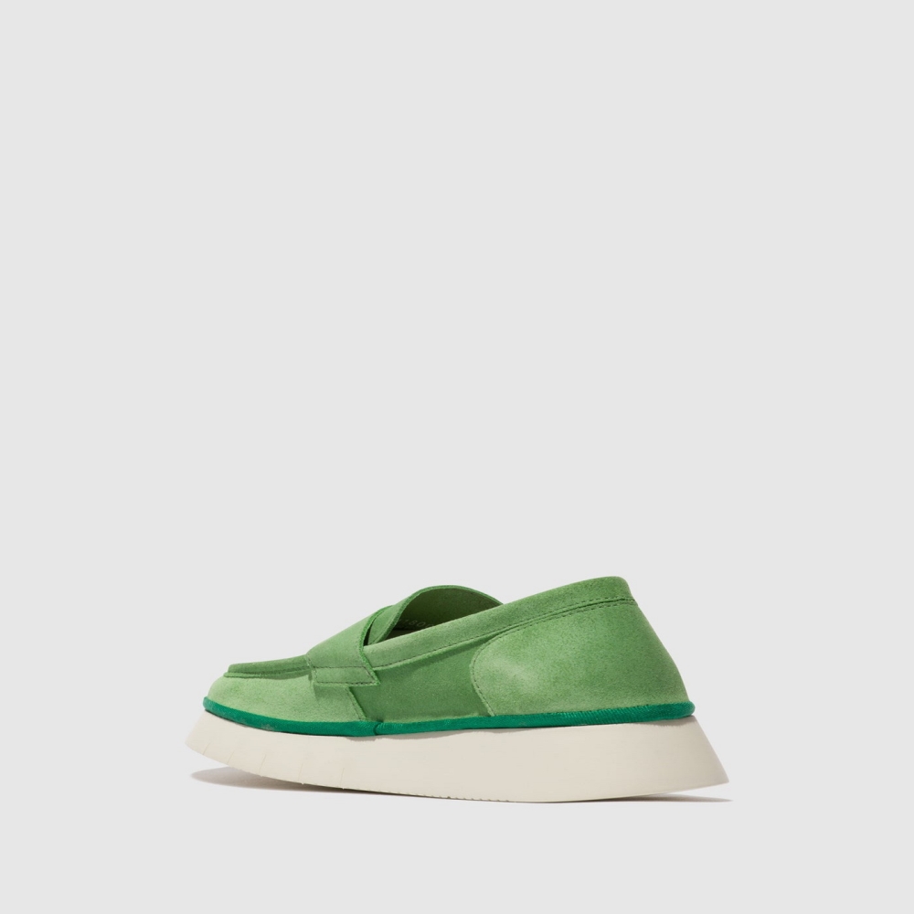 Light Green Fly London Slip-on Women's Shoes | USA05UMKG