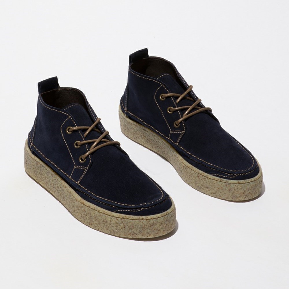 Navy Fly London Lace Up Men's Casual Shoes | USA94AZJN