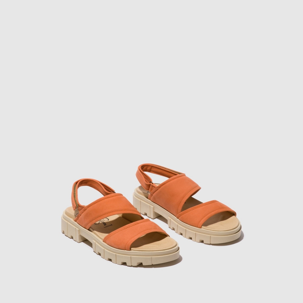 Peach Fly London Sling-Back Women's Sandals | USA28CLWU