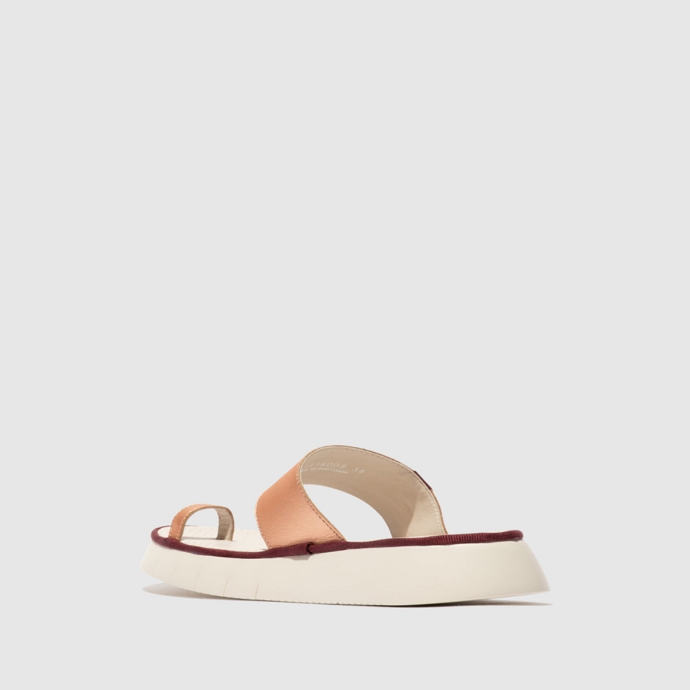 Pink Gold Fly London Slip-on Women's Mules | USA90YZAR