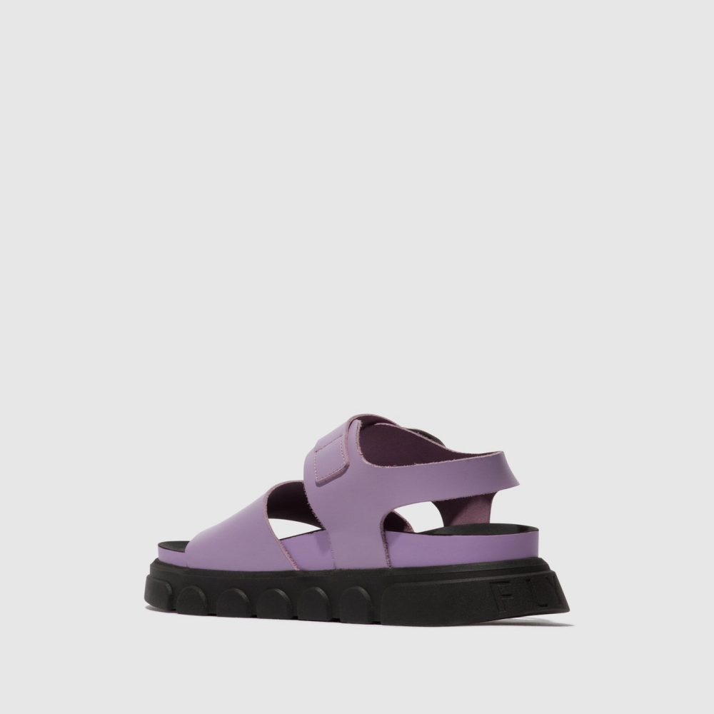 Purple Fly London Ankle Strap Women's Sandals | USA52YKNF