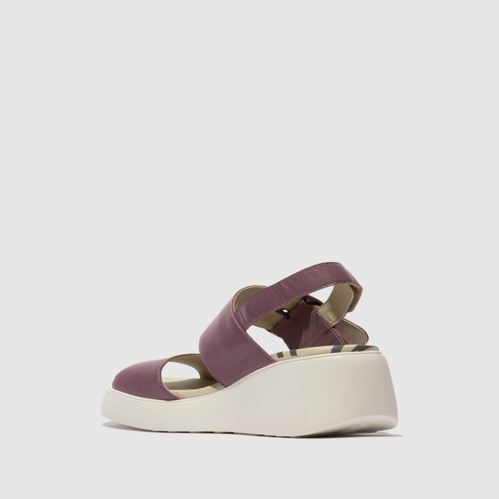 Purple Fly London Sling-Back Women's Sandals | USA03EYBU