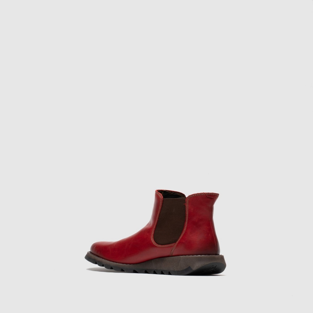 Red Fly London Chelsea SALV Women's Ankle Boots | USA76EAXZ