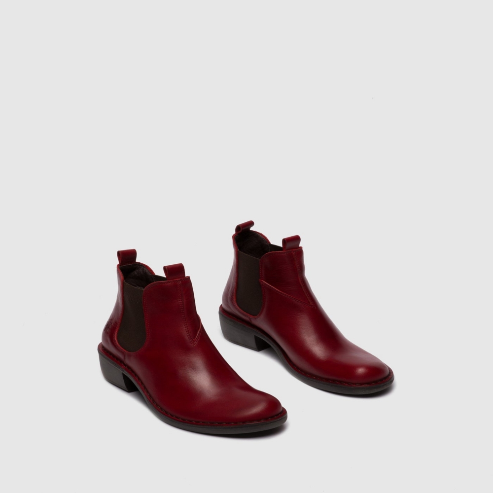 Red Fly London Chelsea Women's Ankle Boots | USA32KITV