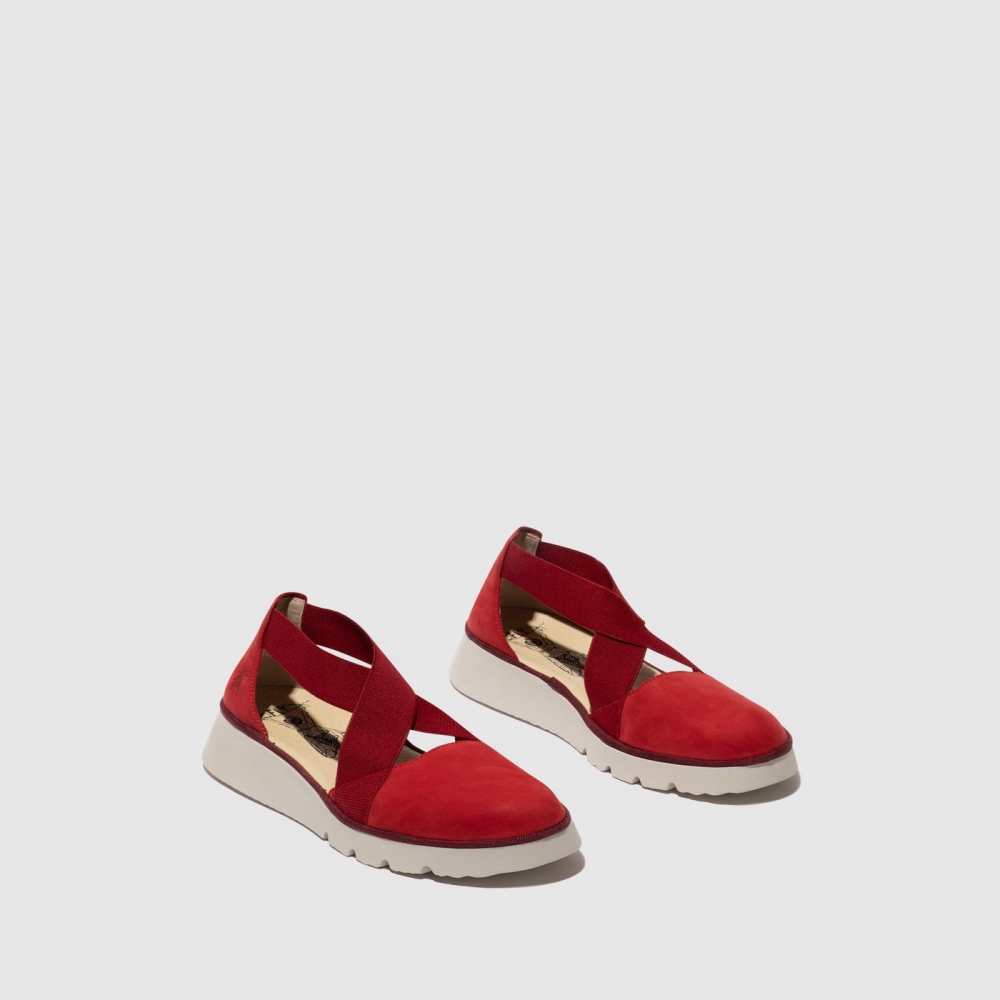 Red Fly London Elasticated Women's Trainers | USA13DYTO