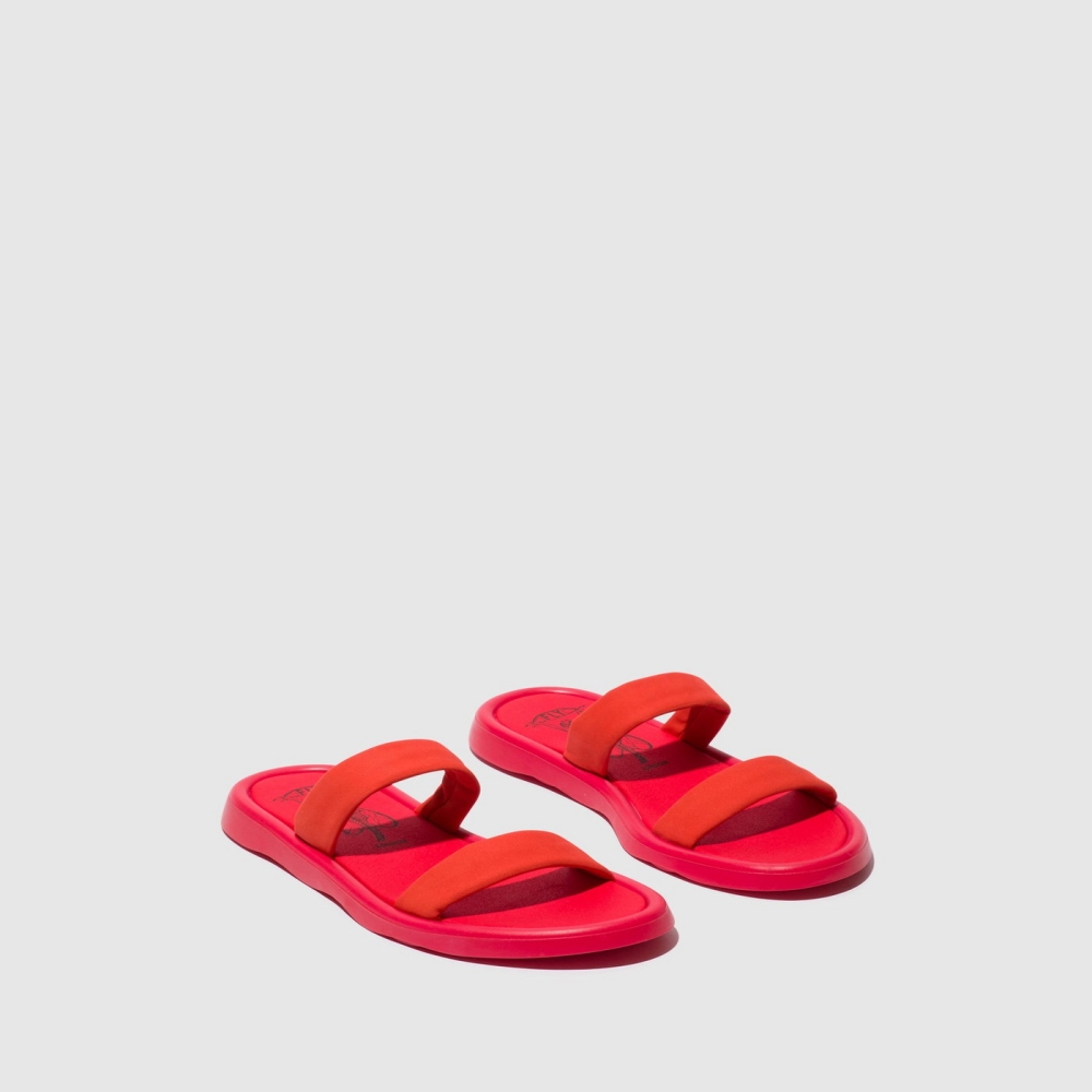 Red Fly London Flat Women's Sandals | USA37HTUJ