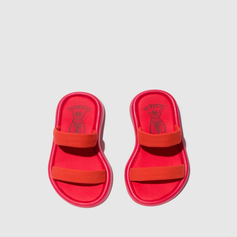 Red Fly London Flat Women's Sandals | USA37HTUJ