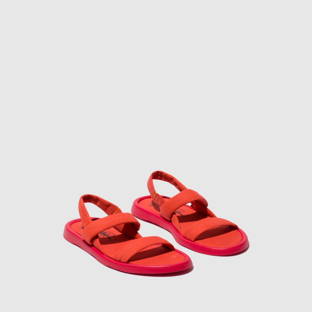 Red Fly London Sling-Back Women's Sandals | USA05PETZ