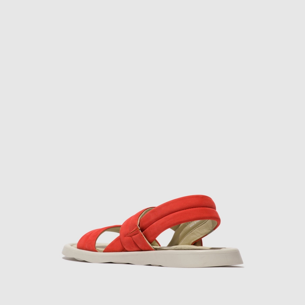 Red Fly London Sling-Back Women's Sandals | USA67NQVL